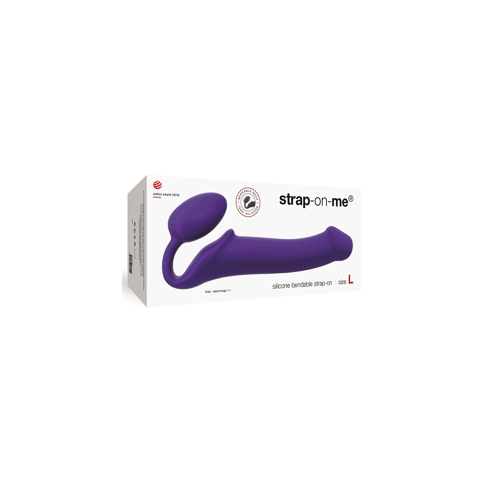 Arnés Flexible de Silicona Strap-On-Me Morado L