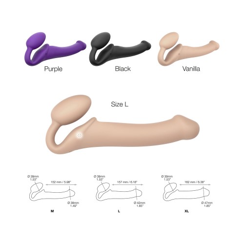 Strap-On-Me Rechargeable Remote-Controlled Silicone Vibrating Strap-On