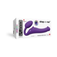 Strap-On-Me Rechargeable Remote-Controlled Silicone Vibrating Strap-On Purple M