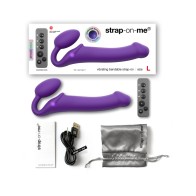 Strap-On-Me Rechargeable Remote-Controlled Silicone Vibrating Strap-On