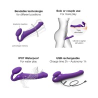 Strap-On-Me Rechargeable Remote-Controlled Silicone Vibrating Strap-On