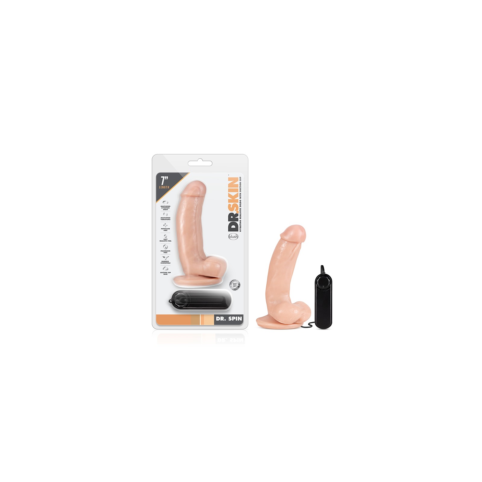 Dildo Vibrador Giratorio Dr. Skin Dr. Spin