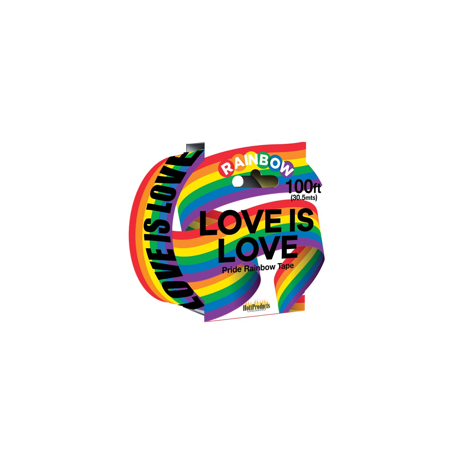 Love Is Love Rainbow Party Tape - Celebrate Pride