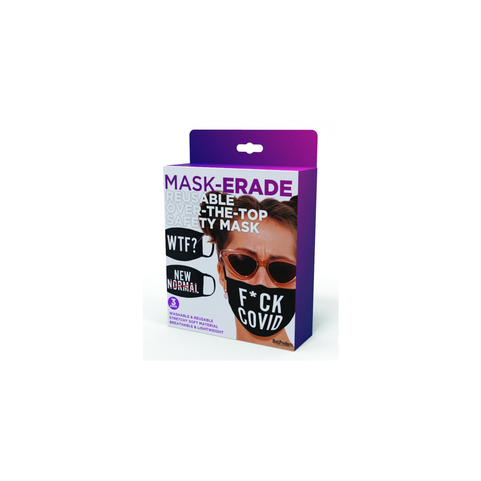 Mascarillas Maskerade - F Covid/Wtf?/Nuevo Normal 3-Pack