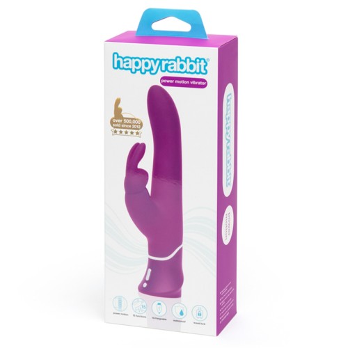 Vibrador Conejo Recargable Happy Rabbit Power Motion Color Púrpura