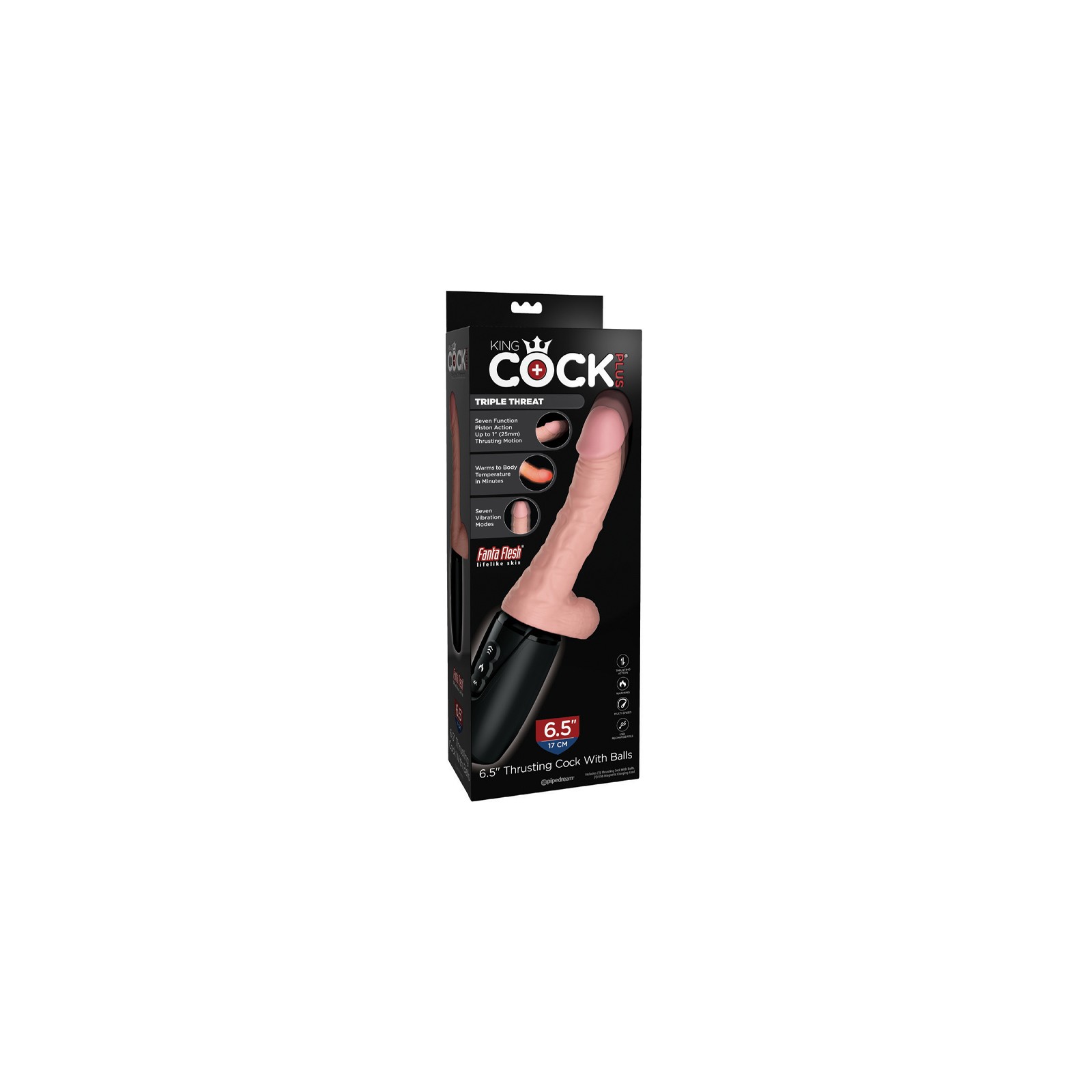 Pipedream King Cock Plus 6.5 in. Thrusting Cock