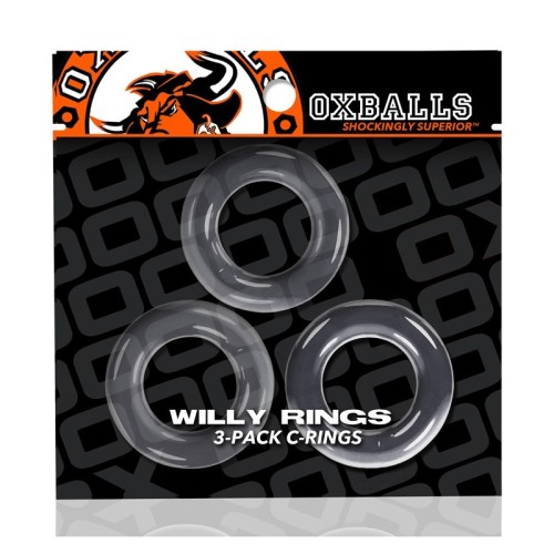 Oxballs Willy Rings 3-Pack Cockrings Claro