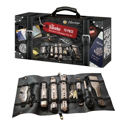 The Traveler Restraint & Bondage Kit - 10 pcs Stylish BDSM