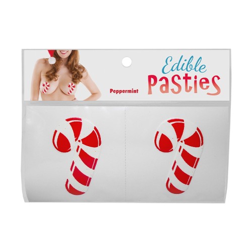 Peppermint Candy Cane Edible Pasties - Festive Treats