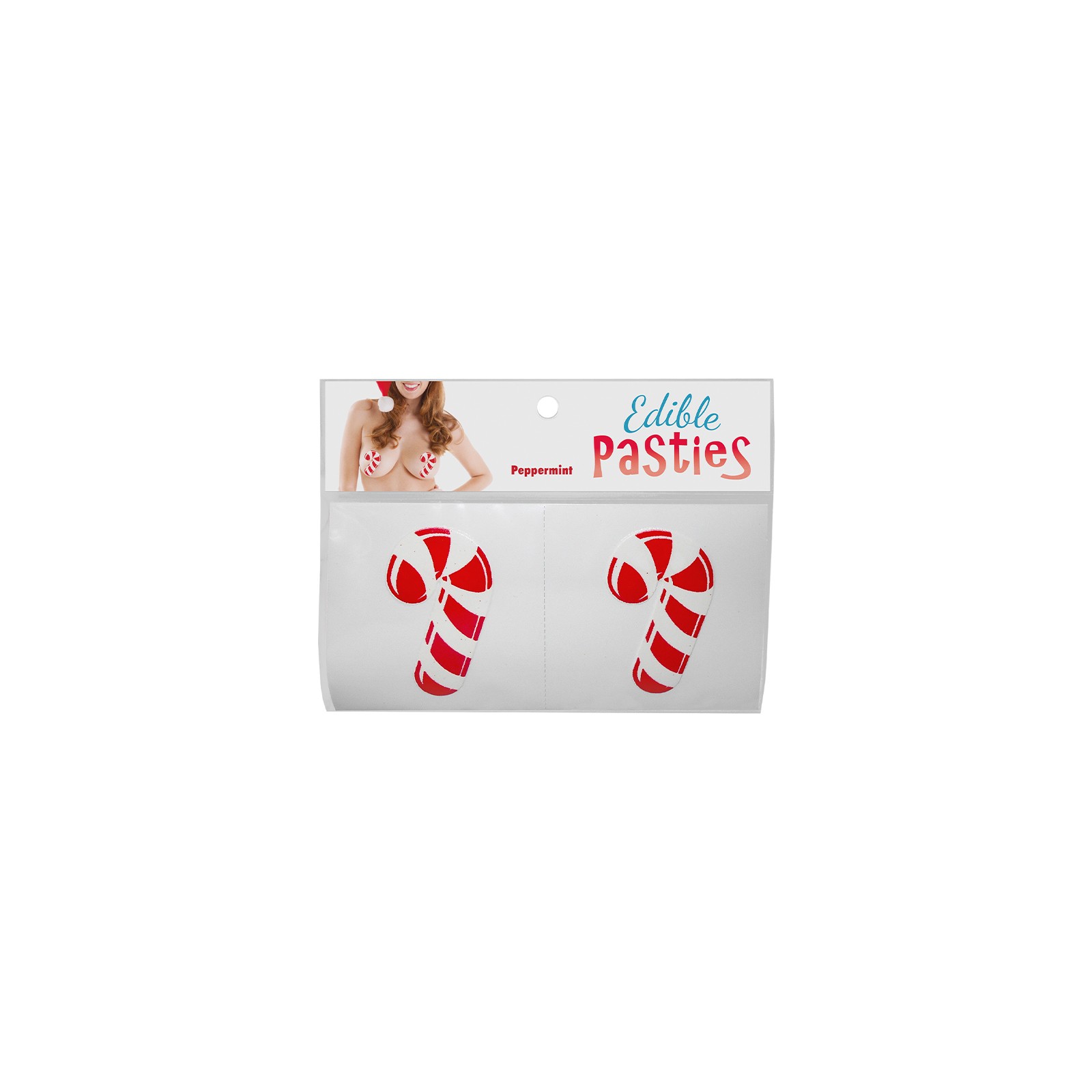 Pasties Comestibles Peppermint Candy Cane - Delicias Festivas