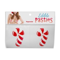 Peppermint Candy Cane Edible Pasties - Festive Treats