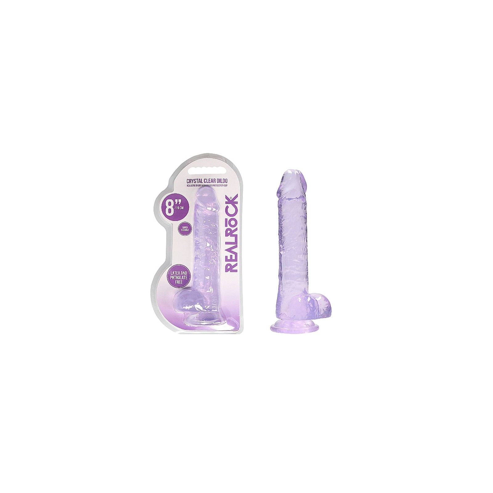 RealRock Crystal Clear Realistic Dildo with Suction Cup