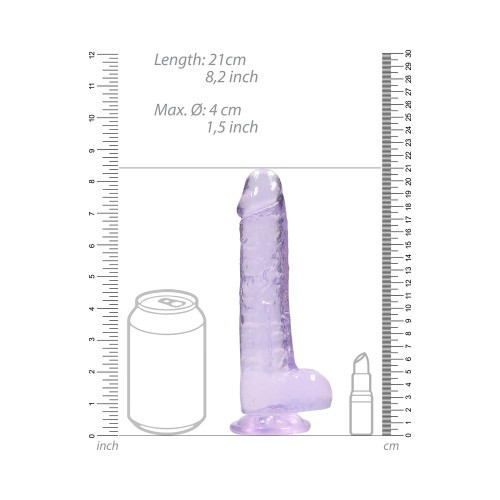 Dildo Realista Transparente RealRock con Ventosa