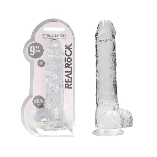 RealRock Crystal Clear Dildo with Suction Cup