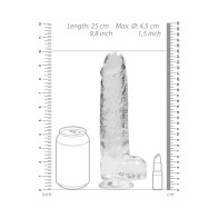 Dildo Transparentes RealRock con Ventosa