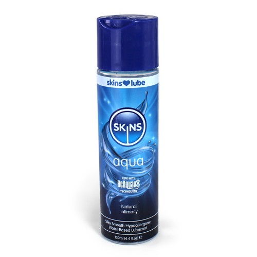 Skins Aqua Water-Based Lubricant 4 oz - Natural Feel