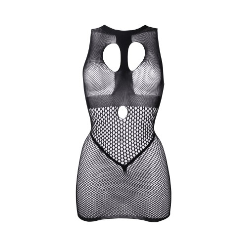 Le Desir Duo Black Open Cup Mini Dress O/S