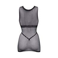 Le Desir Duo Black Open Cup Mini Dress O/S