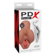 PDX Plus Pick Your Pleasure Dual Entry Stroker Tan - Ultimate Variety