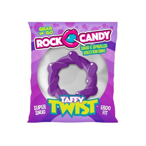 Taffy Twist Anillo C en Espiral Morado - Aumento de Sensación