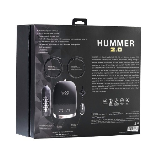 Vedo Hummer 2.0 BJ Machine with Detachable Sleeve