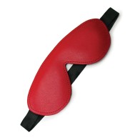 Red Padded Leather Blindfold for Sensory Play