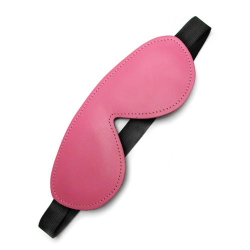 Kinklab Pink Leather Blindfold - Comfortable and Stylish