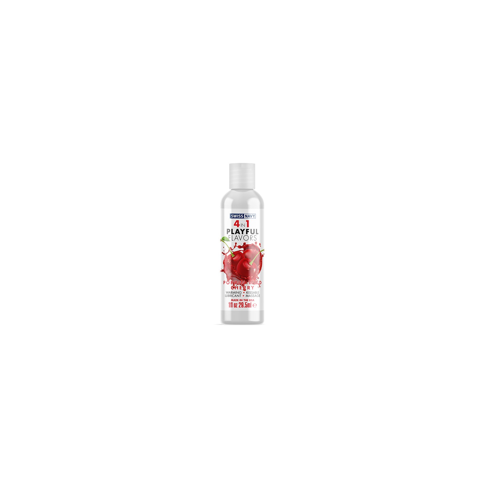 Swiss Navy 4 en 1 Lubricante de Cereza Salvaje - 1 oz.