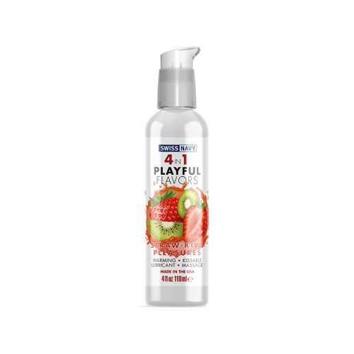 Lubricante Swiss Navy 4 en 1 Fresa Kiwi