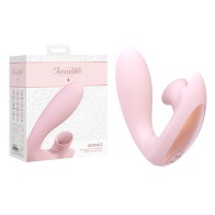 Shots Irresistible Desirable Rechargeable Silicone Dual Stimulator Pink