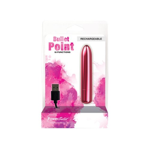 Bullet Recargable Power Bullet Point - Rosa