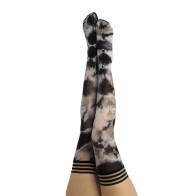 Kixies Mackenzie Tie-Dye Thigh-Highs for Fashionable Flair