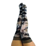 Kixies Mackenzie Trendy Tie-Dye Thigh-High for Fashion-Forward Style