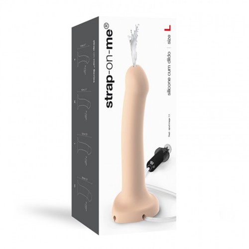 Strap-On-Me Silicone Cum Dildo Vanilla L