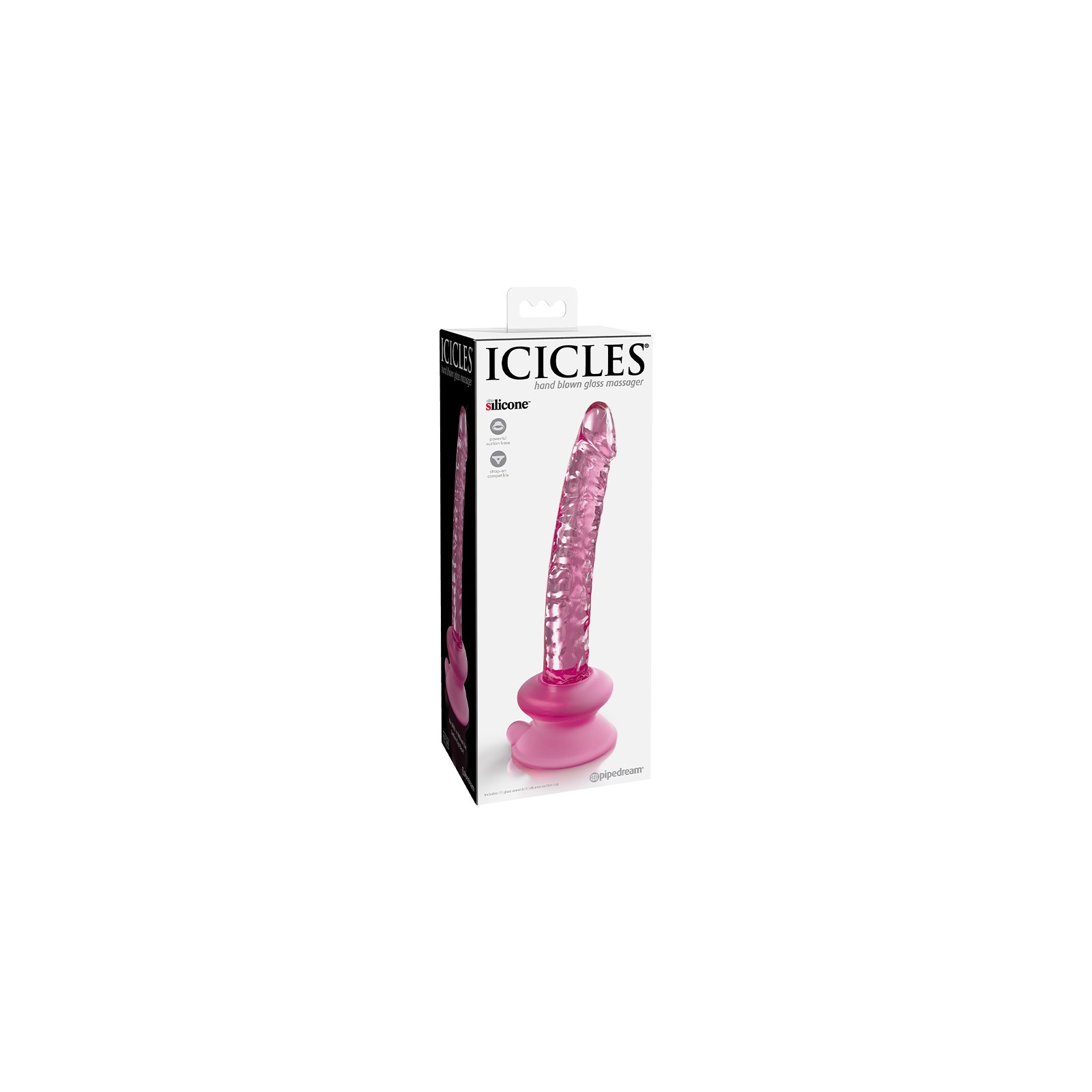 Pipedream Icicles No. 86 Dildo de Vidrio Realista con Ventosa