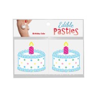 Pasties Comestibles de Pastel de Cumpleaños para Celebraciones Divertidas