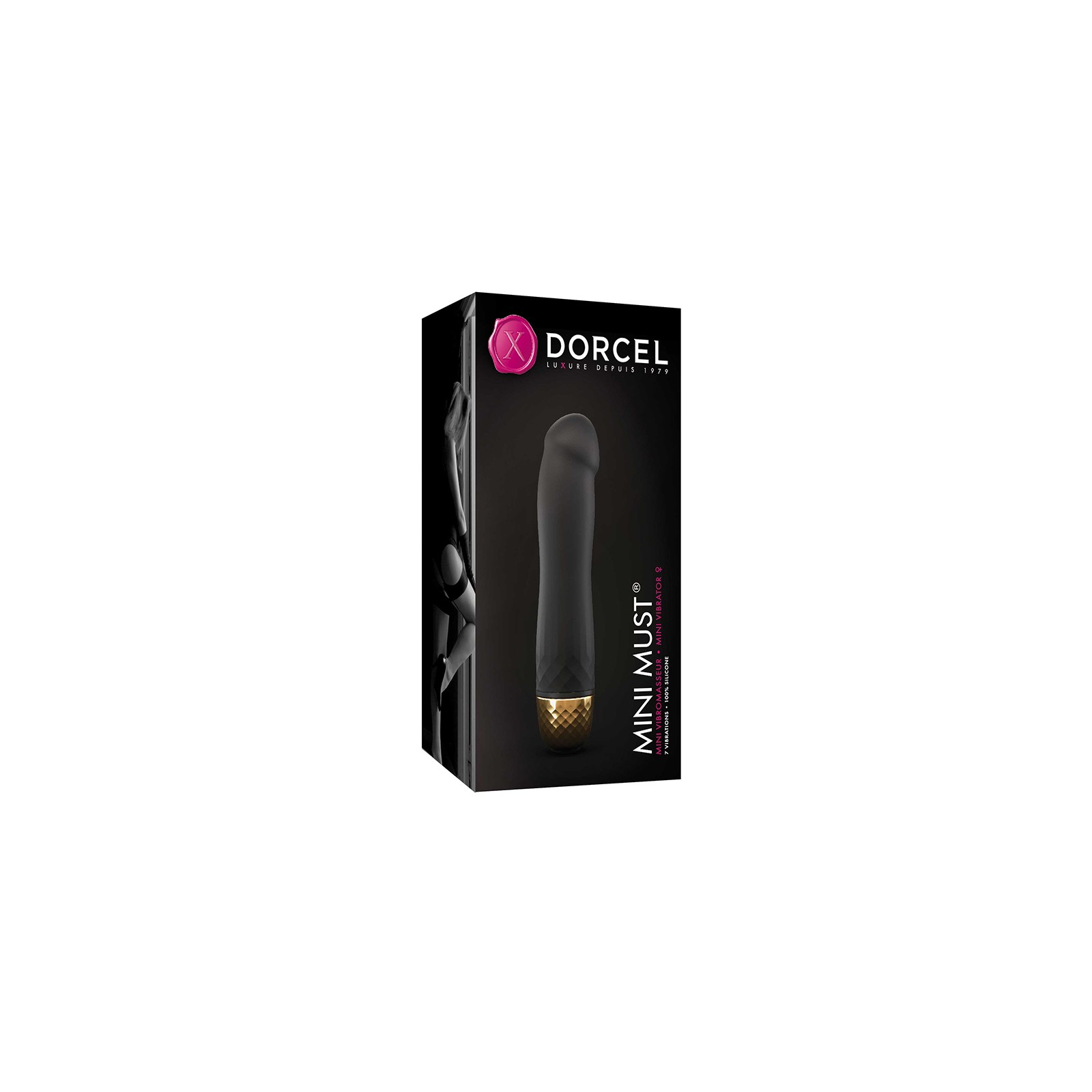 Mini Vibrador de Silicona Dorcel Mini Must Negro/Dorado