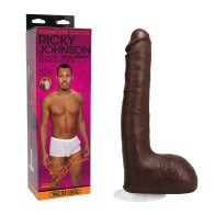 Pene ULTRASKYN de 10 Pulgadas Ricky Johnson con Succión