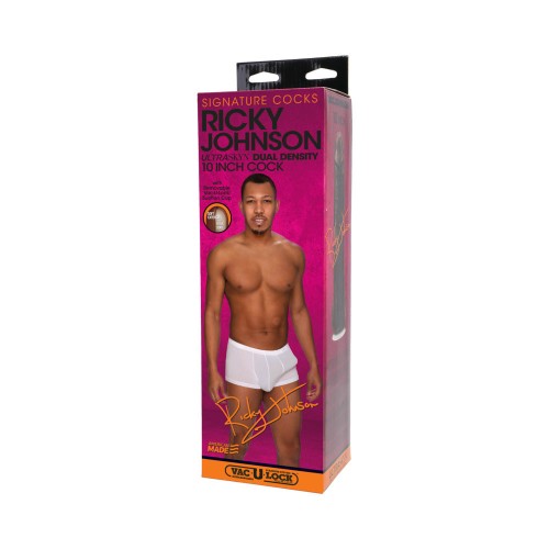 Pene ULTRASKYN de 10 Pulgadas Ricky Johnson con Succión