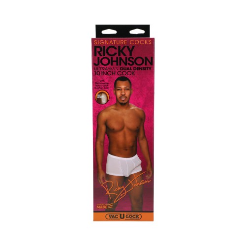 Pene ULTRASKYN de 10 Pulgadas Ricky Johnson con Succión