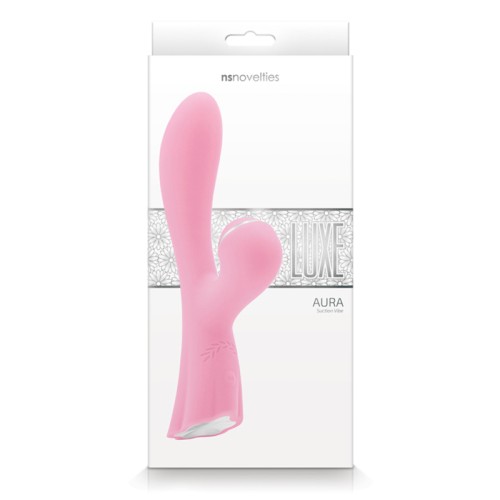 Luxe Aura Rechargeable Suction Vibe Pink - Ultimate G-Spot Pleasure