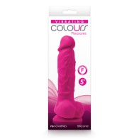 Dildo Vibrante Colours Pleasures de 5 in. Rosa