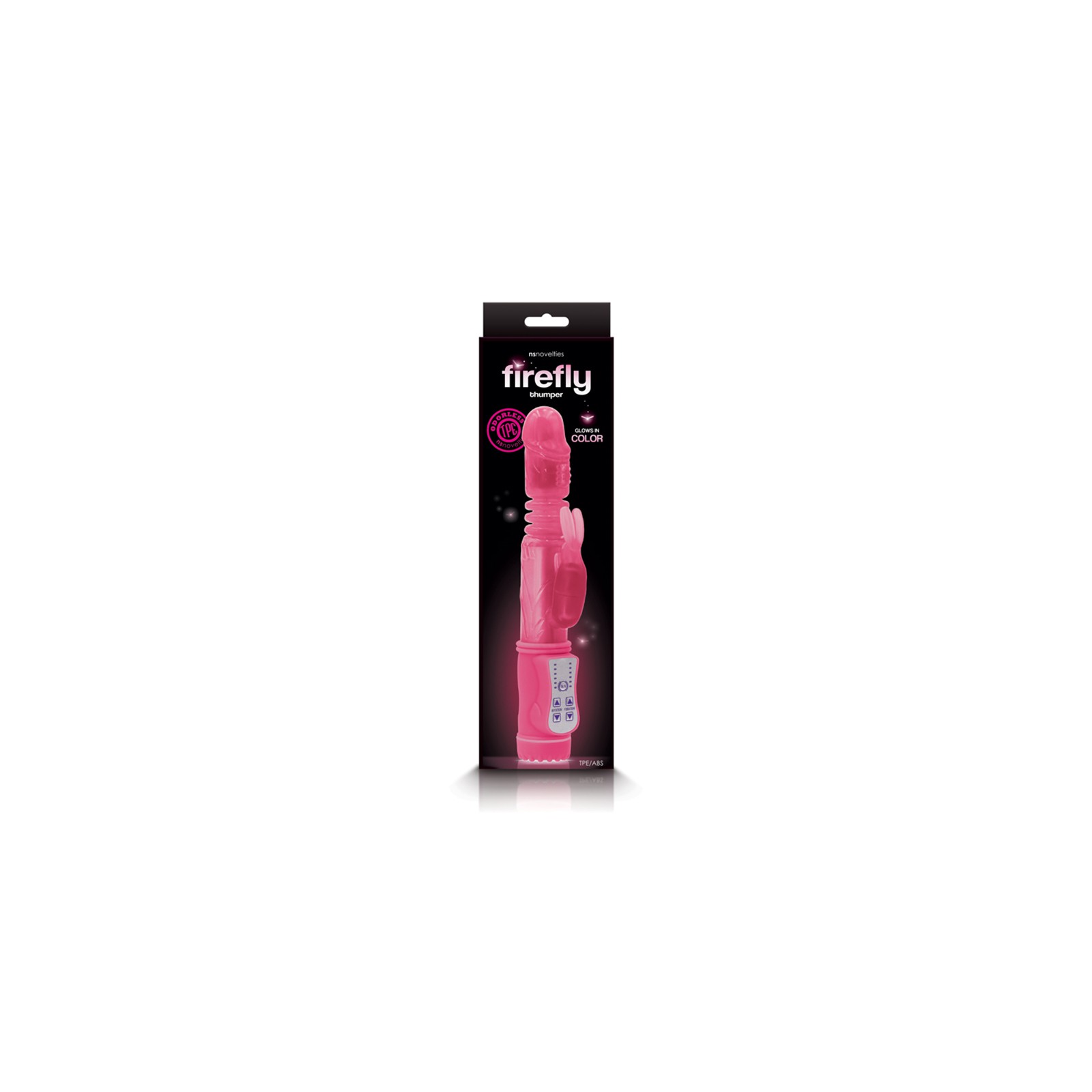 Firefly Thumper Thrusting Rabbit Vibrator in Pink