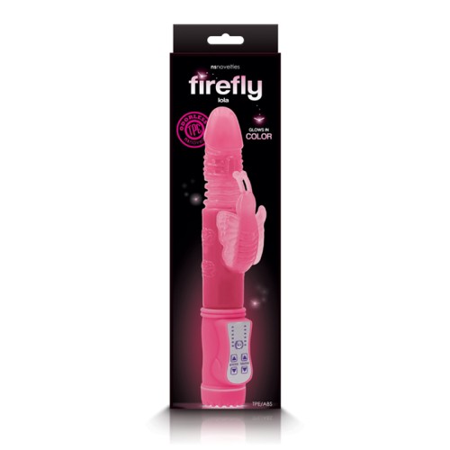 Firefly Lola Vibrador Conejito con Movimiento de Empuje - Brilla en la Oscuridad