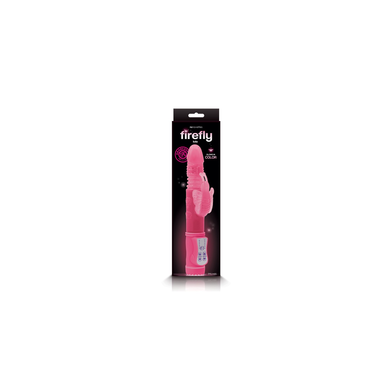 Firefly Lola Vibrador Conejito con Movimiento de Empuje - Brilla en la Oscuridad