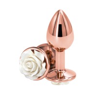 Plug Anal Rose Small en Blanco