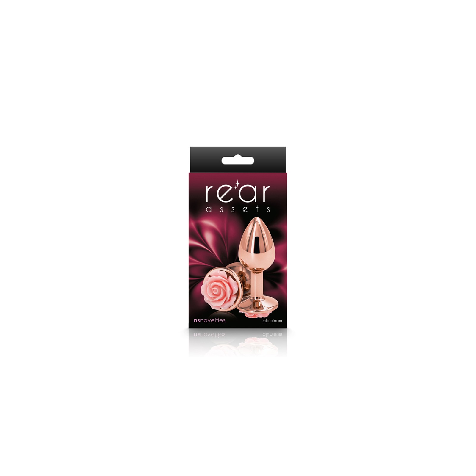 Rear Assets Rose Anal Plug Small Pink