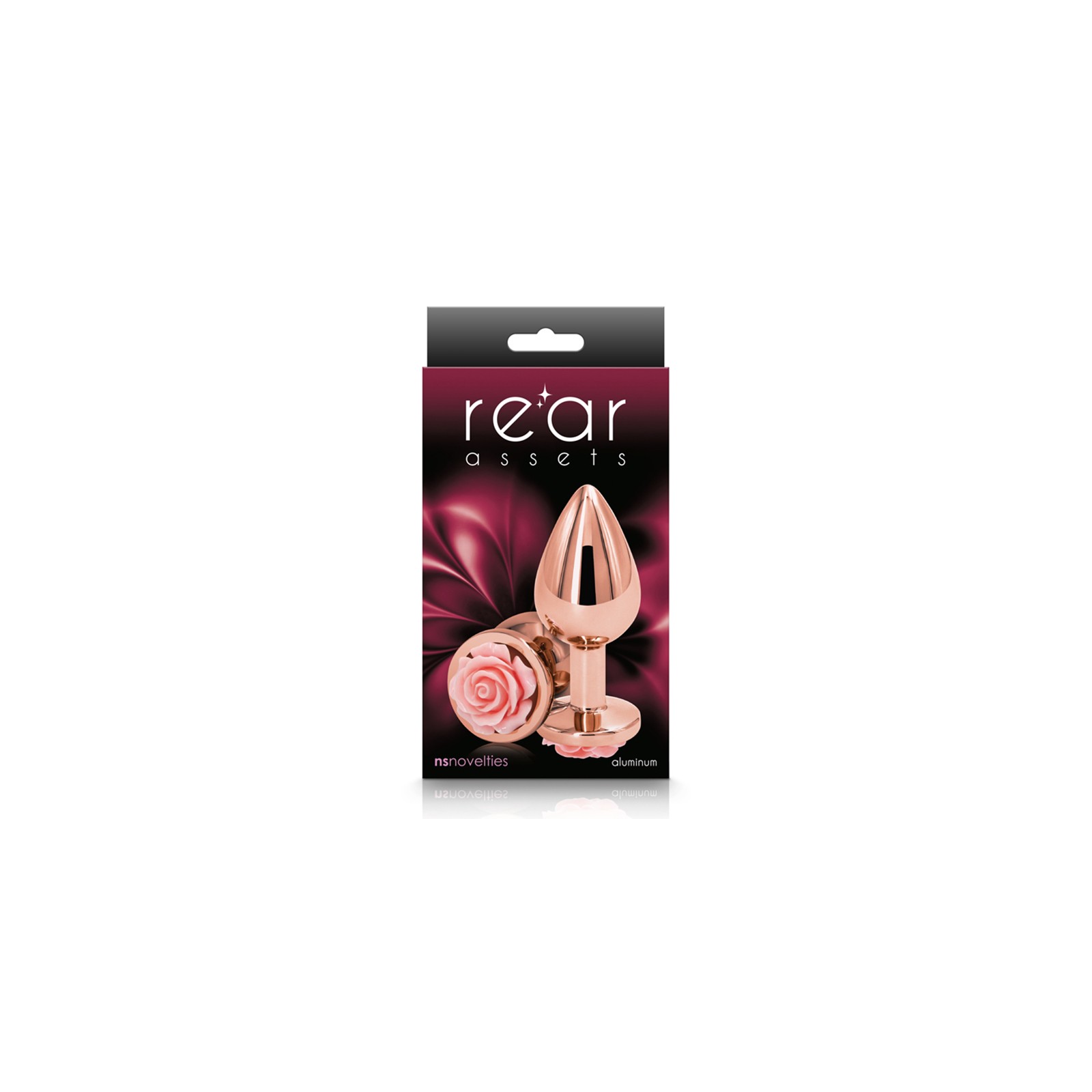 Rear Assets Medium Rose Anal Plug