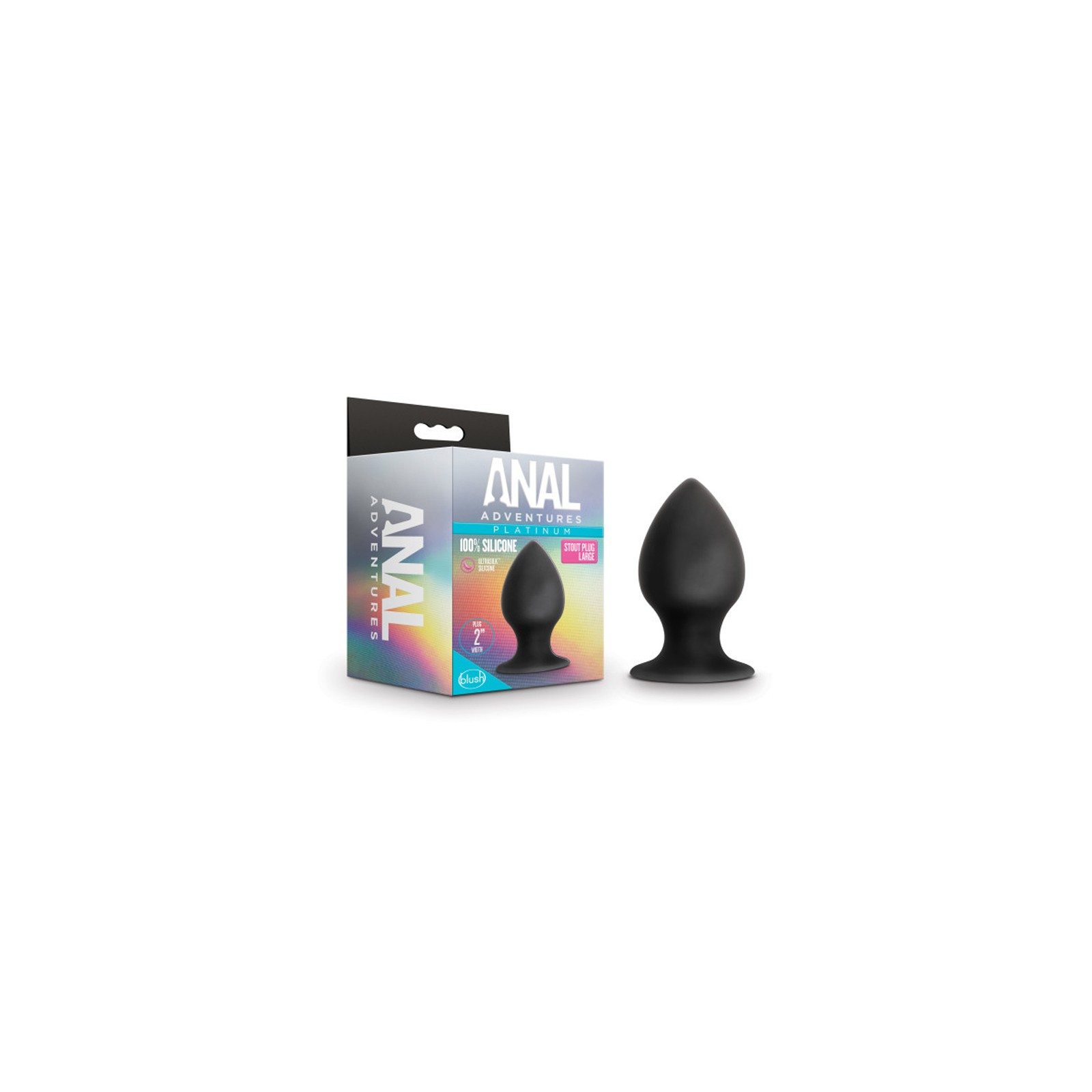 Anal Adventures Platinum Large Silicone Stout Plug