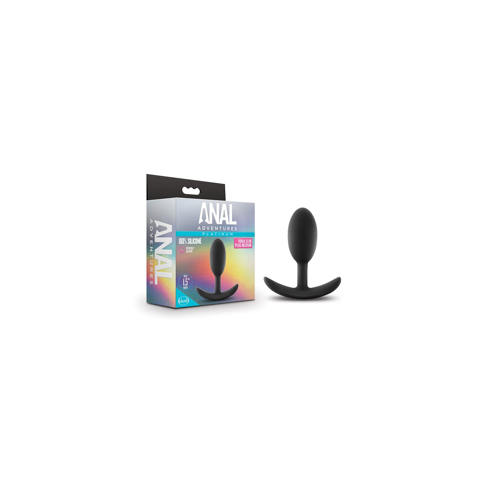 Anal Vibrating Slim Plug with Inner Weight